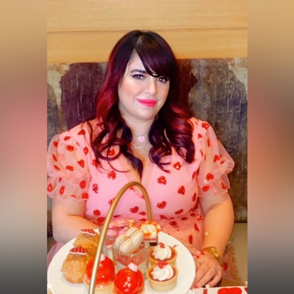 Rachel Parcell Sequin Heart Tulle MIDI Dress XXL - Picture 2 of 4